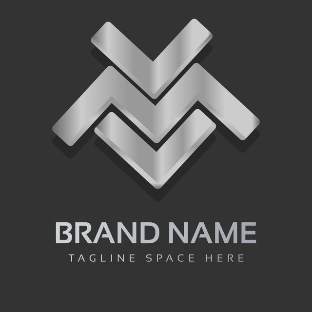 M Metallic alphabet letter logo icon for the company. Silver line design for luxury corporate identity SVG naemmiah021 