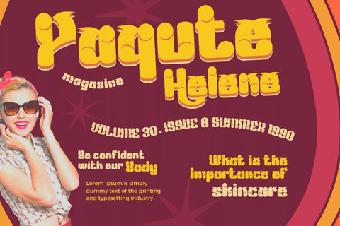 Mabed | Groovy Retro Font Font twinletter 