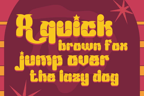 Mabed | Groovy Retro Font Font twinletter 