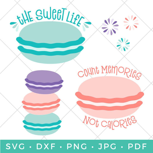 Macaron Bundle SVG Hey Let's Make Stuff 