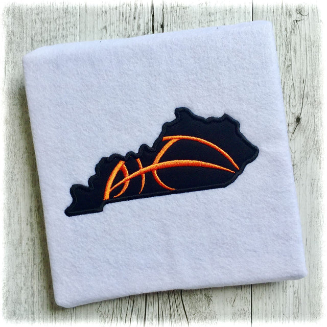 Machine Embroidery Applique Designs - Basketball Kentucky State Design - 6 Sizes - Instant Download Embroidery/Applique My Sew Cute Boutique 