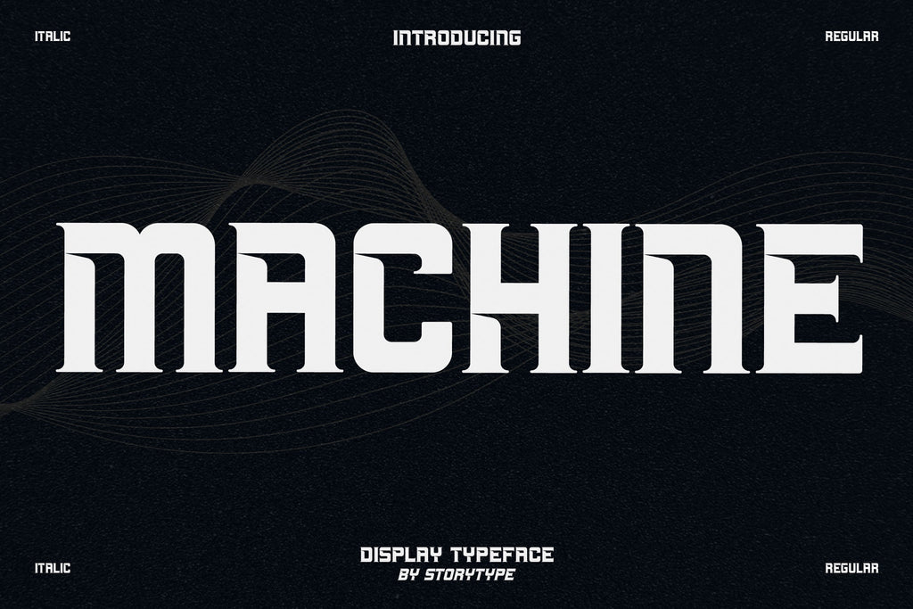 MACHINE Typeface - So Fontsy