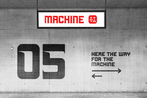MACHINE Typeface Font Storytype Studio 