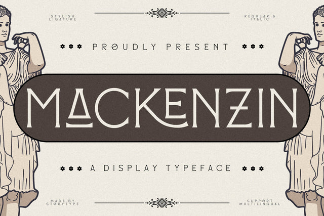 Mackenzin Typeface Font Storytype Studio 