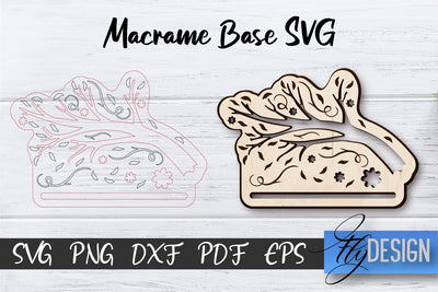 Macrame Base SVG | Macrame Cut SVG | CNC files SVG Fly Design 