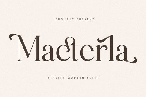 Macterla Typeface Font Storytype Studio 