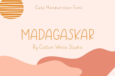 Madagaskar Font Cotton White Studio 