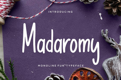 Madaromy Fun Monoline Font Creatype Studio 