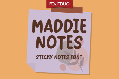 Maddie Sticky Notes Font Font FontDuo 