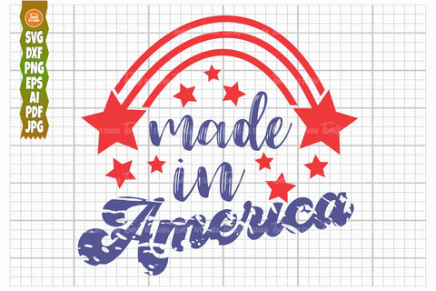 Made in America SVG, 4th of july SVG, Patriotic Svg SVG TonisArtStudio 