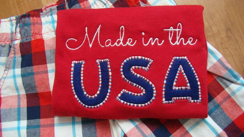 Made in the USA Applique Embroidery Embroidery/Applique Designed by Geeks 