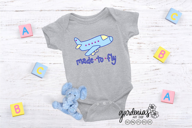 Made to Fly Airplane SVG Gardenias Art Shop 