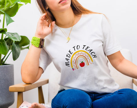 Made To Teach SVG, 4 Designs, Teacher Appreciation SVG, Teacher Cut Files For Cricut, Silhouette, Teacher Shirt SVG SVG HappyDesignStudio 