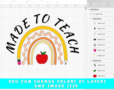Made To Teach SVG, 4 Designs, Teacher Appreciation SVG, Teacher Cut Files For Cricut, Silhouette, Teacher Shirt SVG SVG HappyDesignStudio 