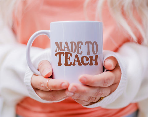 Made To Teach SVG, 4 Designs, Teacher Appreciation SVG, Teacher Cut Files For Cricut, Silhouette, Teacher Shirt SVG SVG HappyDesignStudio 