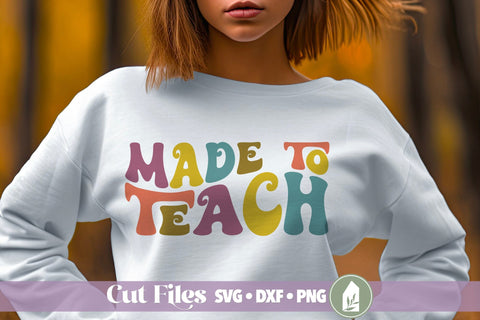 Made to Teach SVG, Retro Teacher SVG SVG LilleJuniper 