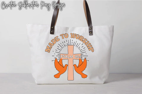 Made To Worship Psalm 95:1 Sublimation PNG Digital Pattern Creativeart88 