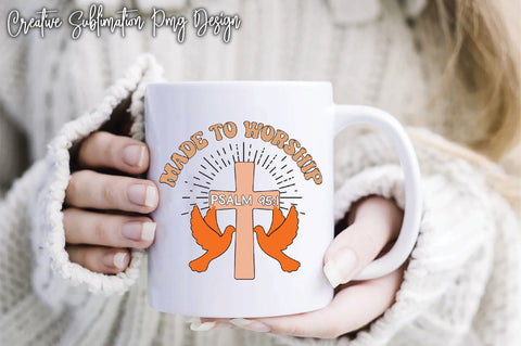Made To Worship Psalm 95:1 Sublimation PNG Digital Pattern Creativeart88 