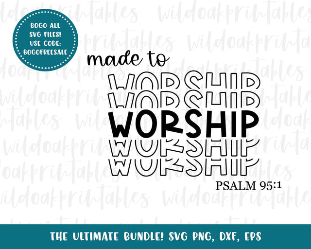 made to worship psalm 95.1 svgs, christian motivational quotes svg christian quotes svg worship svg SVG WildOakSVG 
