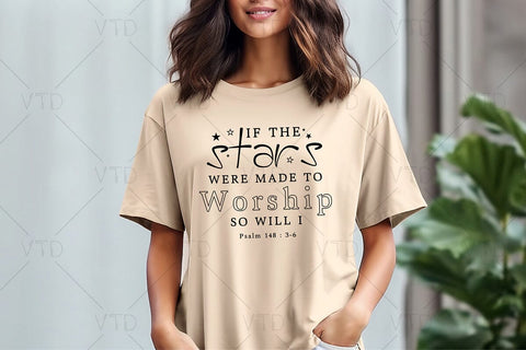 Made To Worship Svg Png Files, If The Stars Were Made To Worship Svg, So Will I Svg, Christian Svg, Bible Verse Svg, Christian Shirt Svg, Faith Svg SVG DesignDestine 