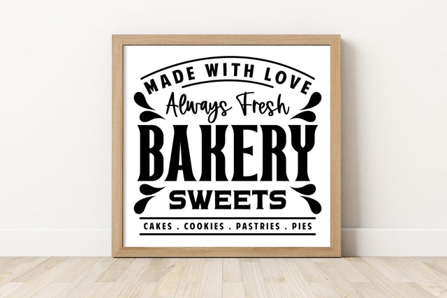 Made With Love | Bakery Sign SVG Cut File SVG zoellartz 