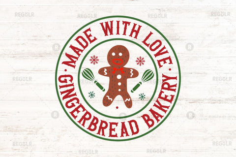 Made with love gingerbread SVG SVG Regulrcrative 