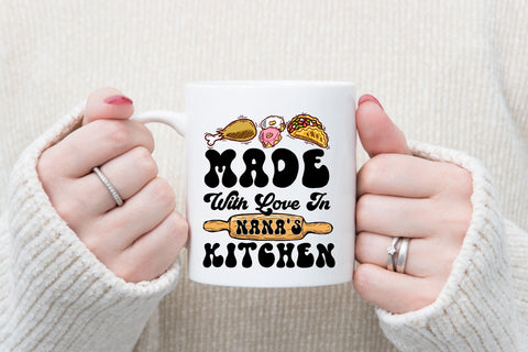 Made with Love Nana's Kitchen PNG Sublimation Rupkotha 