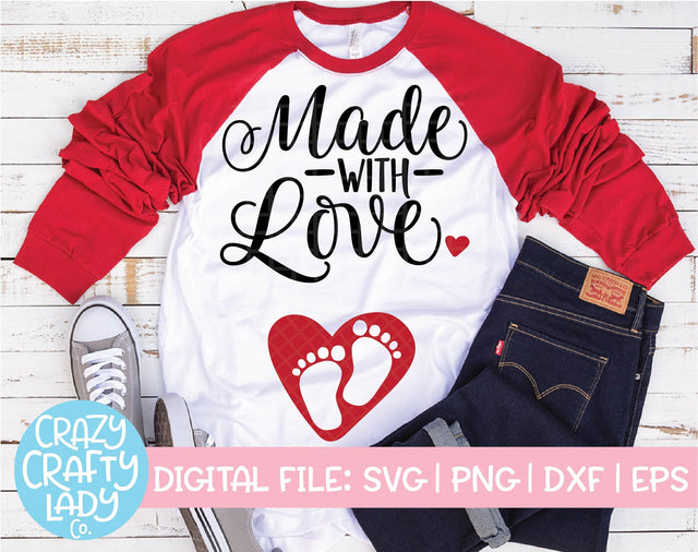 Made with Love SVG Crazy Crafty Lady Co. 