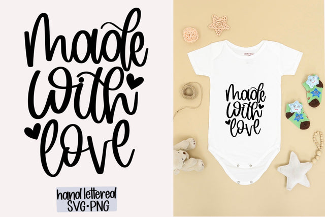Made with love svg, Hand lettered svg SVG AnitaAlyiaLettering 