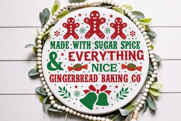 made with sugar spice & everything nice gingerbread baking co SVG Angelina750 