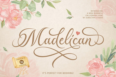Madelican Calligraphy Font Subectype Studio 