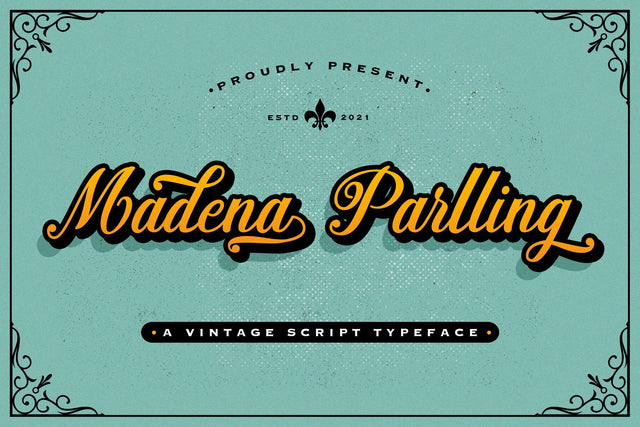 Madena Parlling - Bold Script Font Font StringLabs 