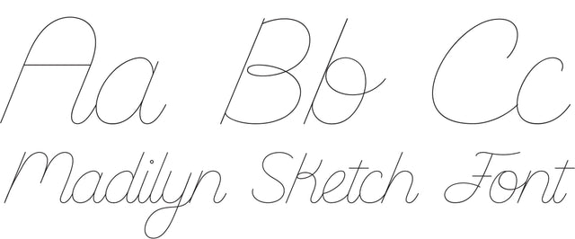 Madilyn Sketch Font Font Rivka’s Renditions 