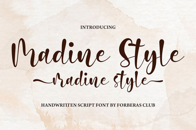 Madine Style Font Forberas 