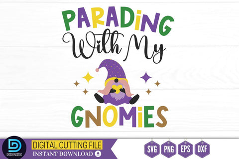 Madri Gras Gnome SVG Bundle SVG DESIGNISTIC 