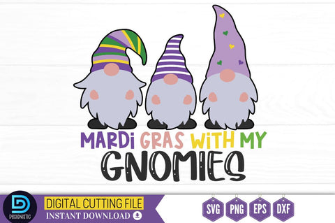 Madri Gras Gnome SVG Bundle SVG DESIGNISTIC 