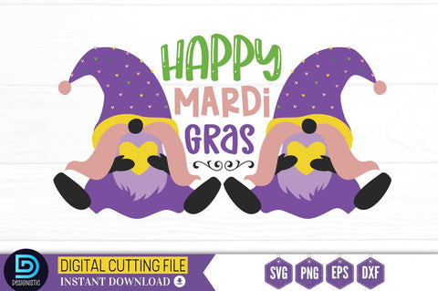 Madri Gras Gnome SVG Bundle SVG DESIGNISTIC 
