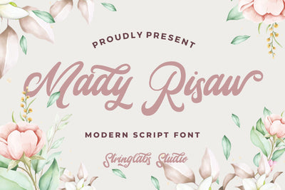 Mady Risaw - Modern Script Font Font StringLabs 