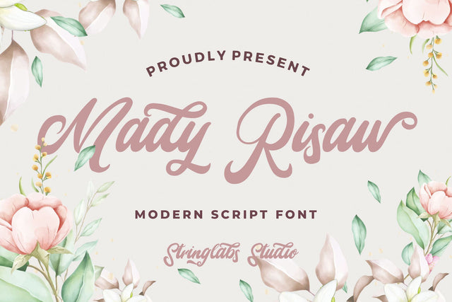 Mady Risaw - Modern Script Font Font StringLabs 