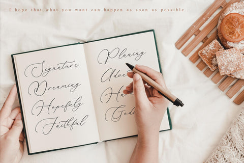 Madyntha Geradine - Chic Calligraphy Font Storytype Studio 