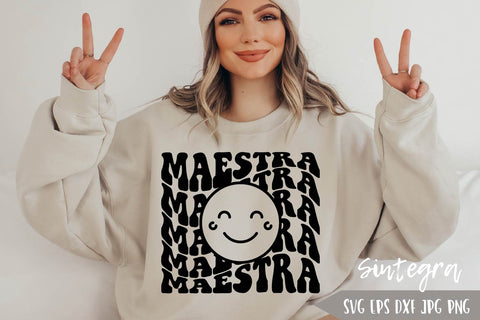Maestra SVG, Spanish Teacher SVG Cut File Free For Commercial Use SVG Sintegra 