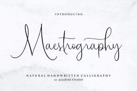 Maestrography Font Allouse.Studio 