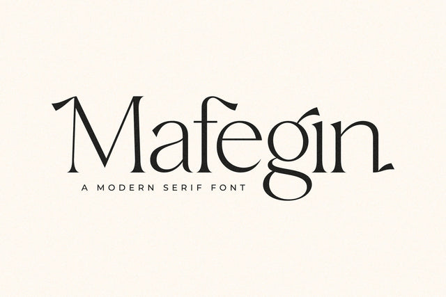 Mafegin Typeface Font Storytype Studio 