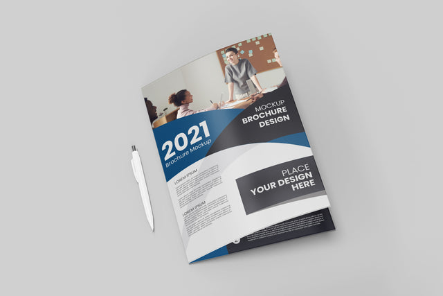 Magazine and brochure PSD mockup Mock Up Photo Mrletters 