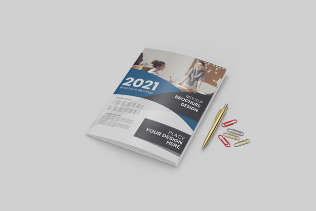 Magazine and brochure PSD mockup Mock Up Photo Mrletters 