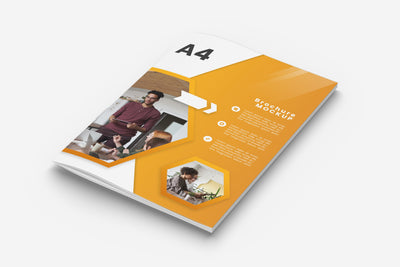 Magazine / brochure mockup A4 Mock Up Photo Mrletters 