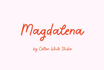 Magdalena Font Cotton White Studio 