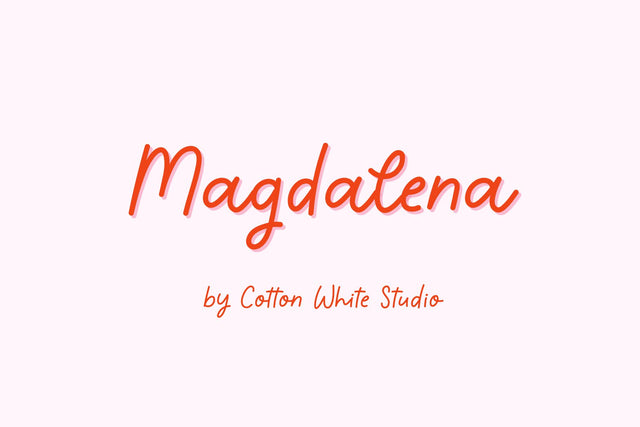 Magdalena Font Cotton White Studio 
