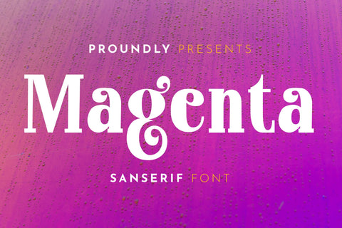 Magenta Display Font SVG nearzz 
