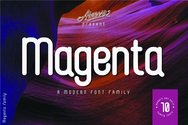 Magenta Family Font studioalmeera 